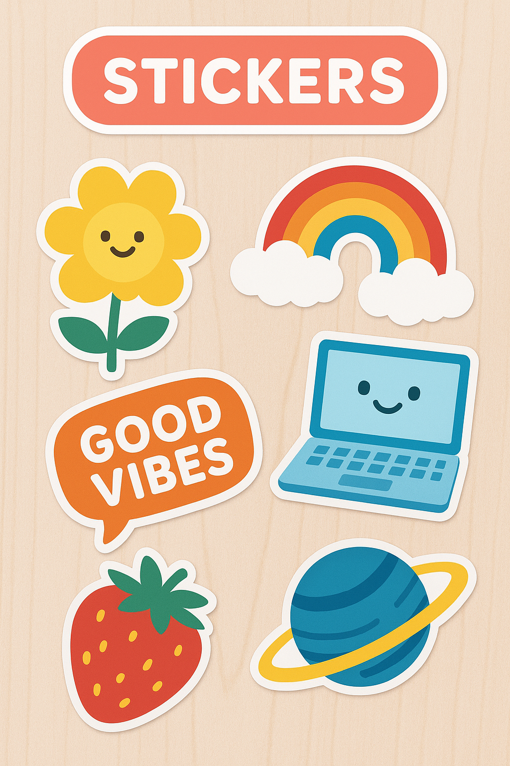 Stickers and School Name Tags