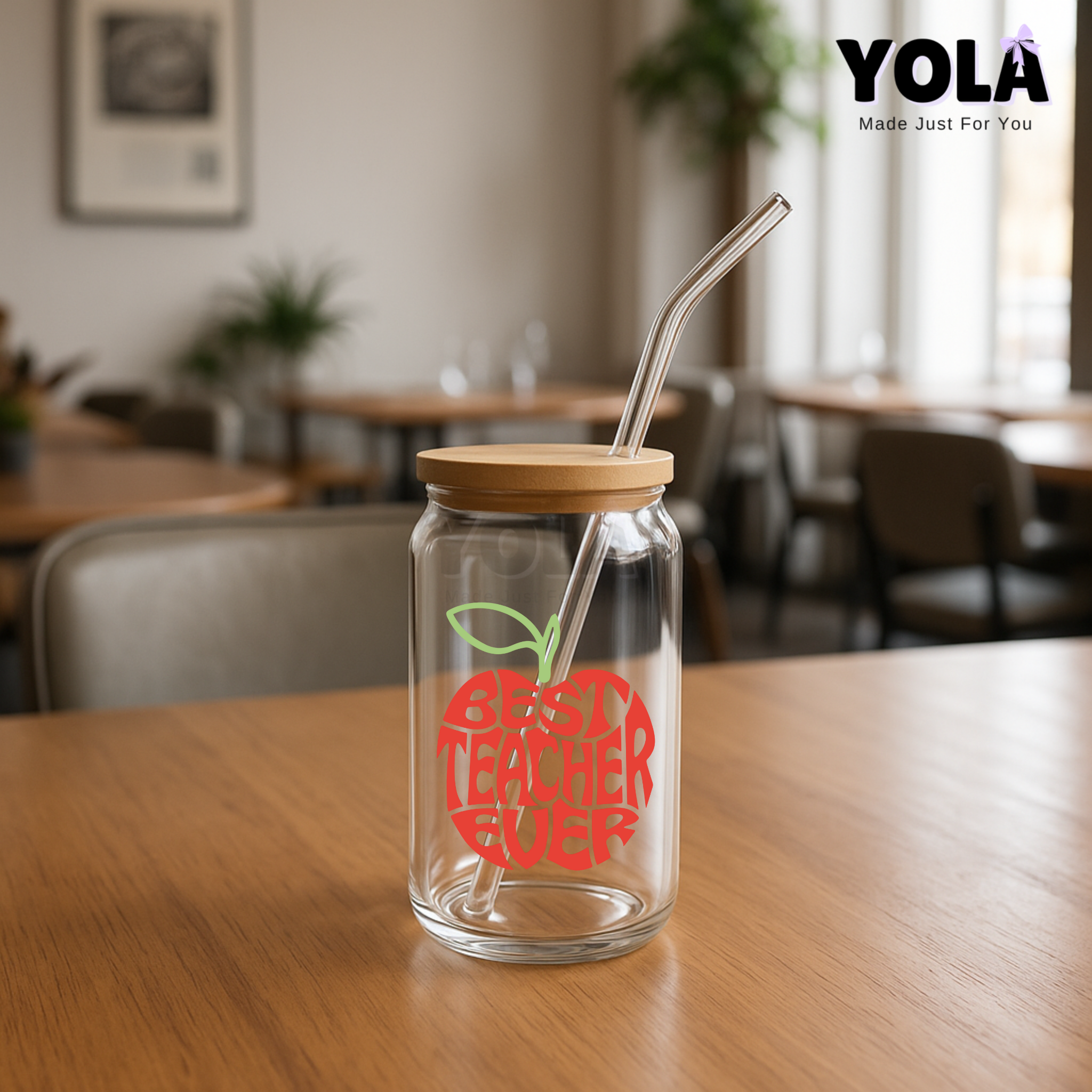 Frosted Glass can-Best Teacher ever