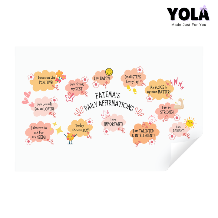 Clear Glass Can - Autumn Daily Affirmations