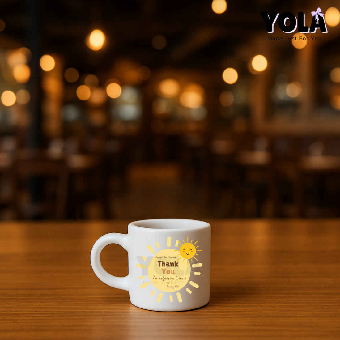 Mini Mug -Teacher Thanks for Helping Me Grow – Shining Sun