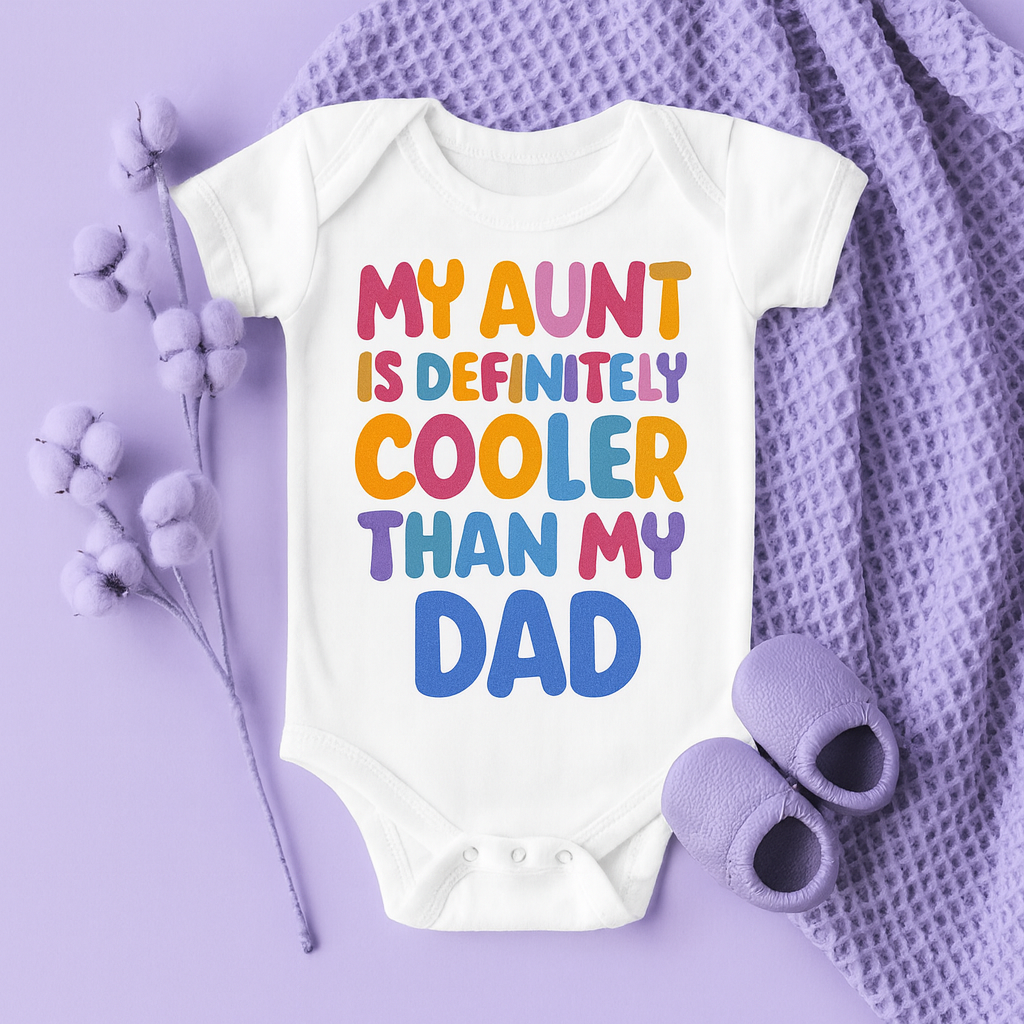 Baby Onesie- My aunt is definitely cooler than my dad