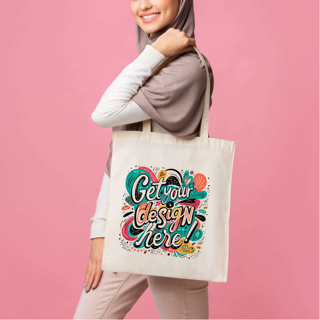 Add any Design to this Tote bag